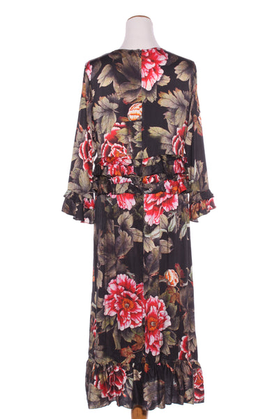 TRELISE COOPER "Prince frilliam" silk satin dress! 10
