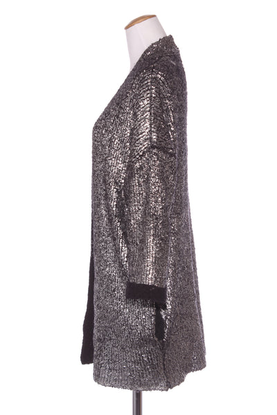 MOOCHI - Silver foil wool blend knit cardi! 10-14