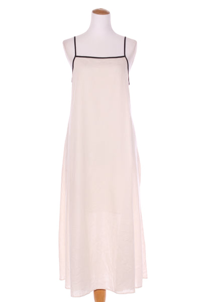 ANKO (LN) Linen blend midi dress - Natural/black! 12