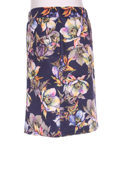 AUGUSTINE - Watercolour navy floral mini skirt! 14