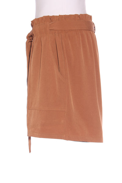 AMAYA - Tobacco belted dress shorts! 14