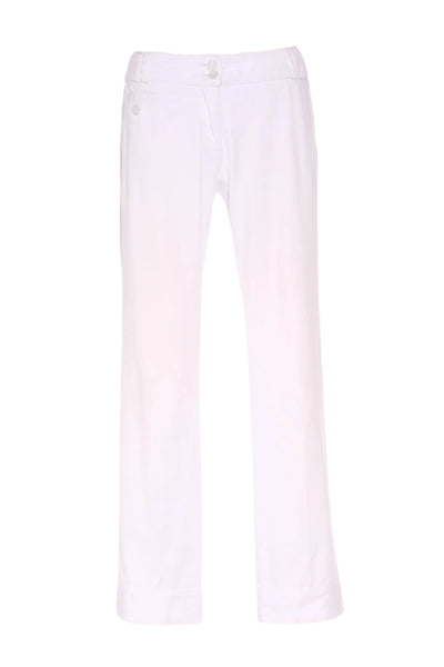 MARILYN SEYB - White cotton slim pant! 12