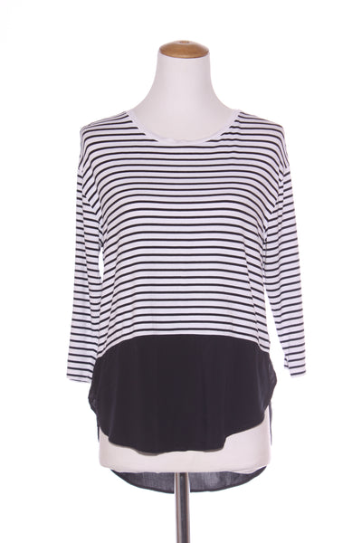 SUSSAN (LN) Contrast hem stripe top! 8-10