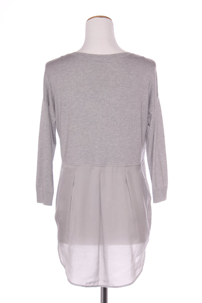 SUSSAN (LN) Contrast scoop hem knit top! 8-10
