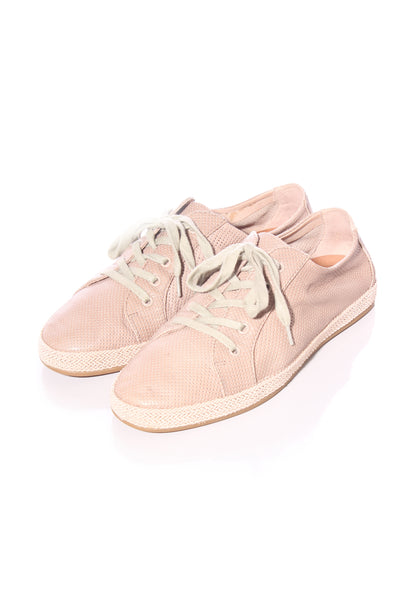 ISABELLA ANSELMI - Pinhole leather sneakers - Taupe! 41
