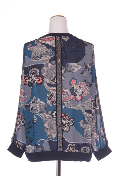 LIBERTINE - Paisley print rib trim top! 16