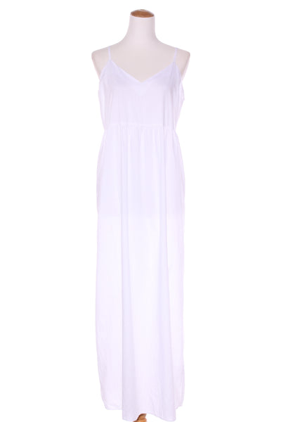 H&H - White cotton maxi dress! 14
