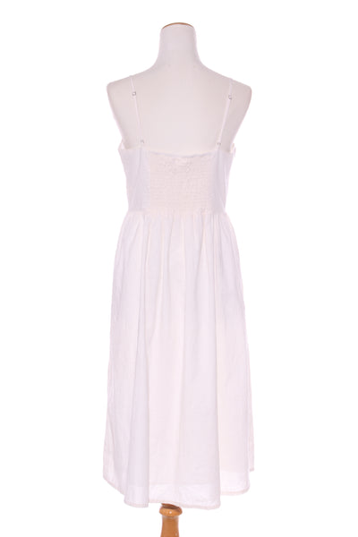 H&M (BN) Linen blend midi sun dress! 14