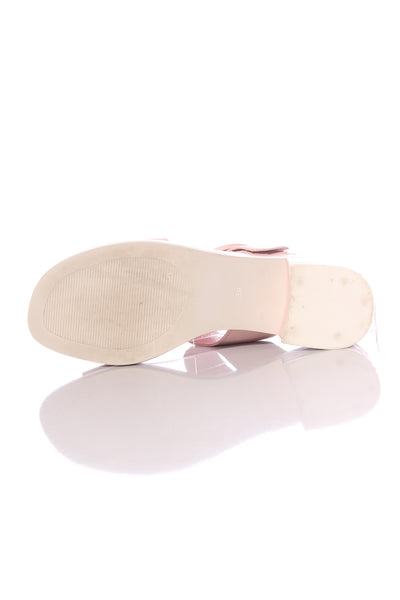 MINX "Buckle up" blush leather sandals! 39