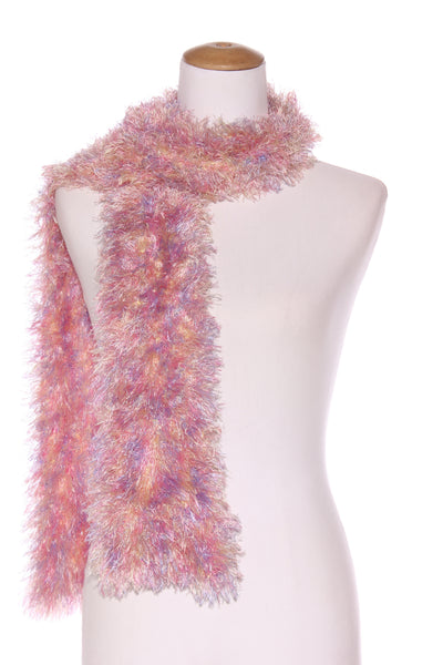 Pastel rainbow fluffy scarf!