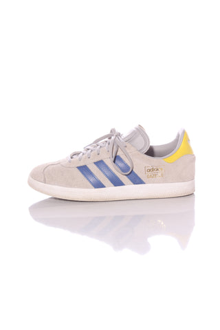 ADIDAS "Gazelle" leather sneakers - Grey/blue! 8-8.5