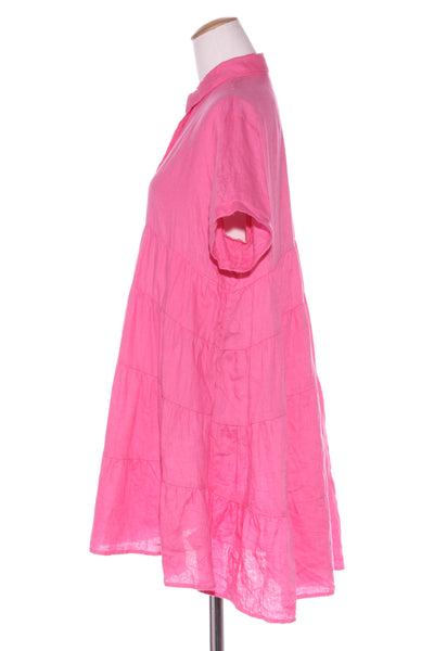 DECJUBA - Tiered linen shirt dress! 10-12