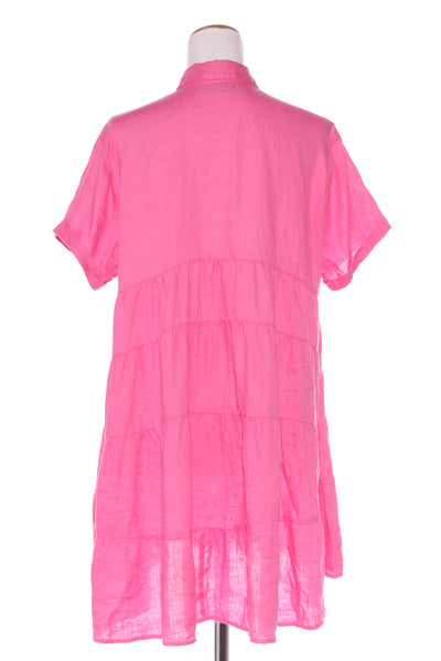 DECJUBA - Tiered linen shirt dress! 10-12