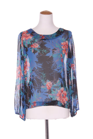 NEW LOOK - Sheer billow sleeve floral top! 14