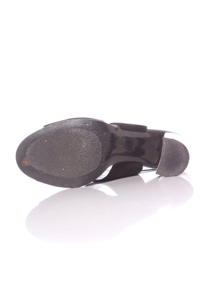 SEMPRE DI - Zigzag block leather heels! 40