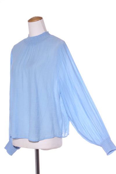 WHISTLE - Shirred detail blouse - Cornflower blue! 16