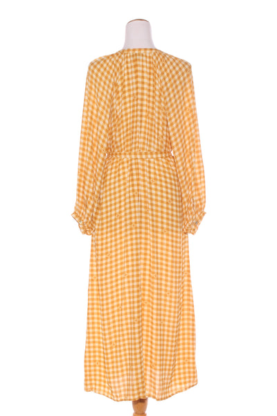 STELLA + GEMMA - Yellow gingham billow sleeve dress! 12