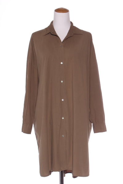 SOPHIE - Oversized cotton "Always shirt" Khaki! 8-18