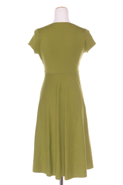 DE NADA (NZ) "Dreamstate" Twist front moss green dress! 12