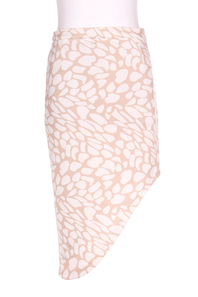 KOOKAI - Angled hem printed stretch skirt! 8-10