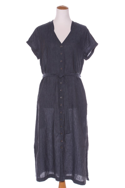 JIGSAW (LN) Embellished linen dress - Petrol blue! 16