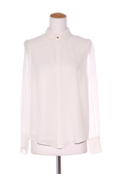 PORTMANS - Cream blouson sleeve shirt! 10