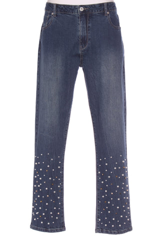 LOOBIE'S STORY LN) Embellished straight leg jeans! 16