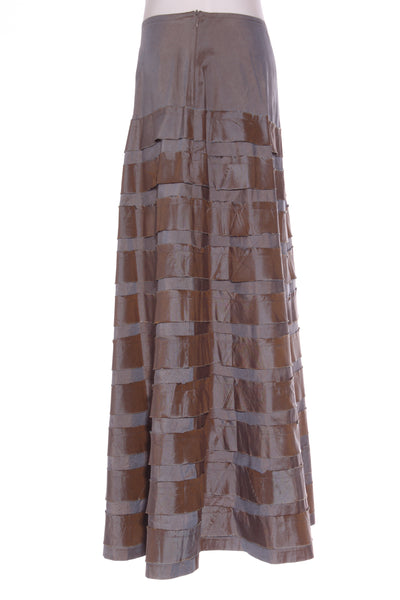 CAROLINE CHURCH (NZ) Handloomed silk midi skirt - Chameleon! 12