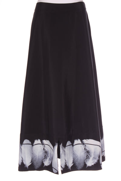 PAULA RYAN (NZ) "Feather print A line" panel skirt! 12