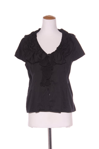 BOO RADLEY (AU) Accordian ruffle tailored s/s shirt! 14