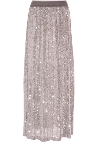 ASOS - Silver sequin maxi skirt! 10