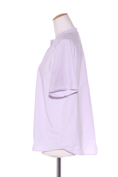KOWTOW - Lilac stripe Lucie s/s shirt! 12