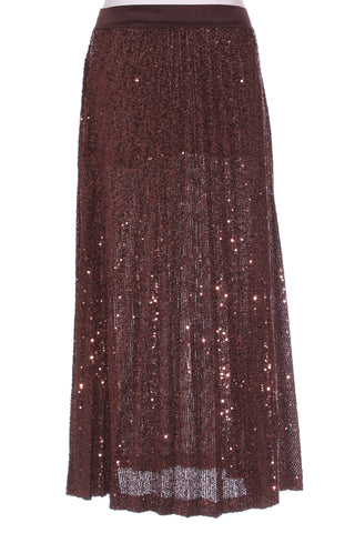 ASOS - Chocolate sequin midi skirt! 10-12