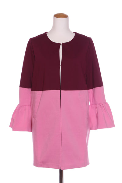 DRESSING ROOM - Mulberry + pink ponte knit coat! 12