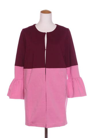 DRESSING ROOM - Mulberry + pink ponte knit coat! 12