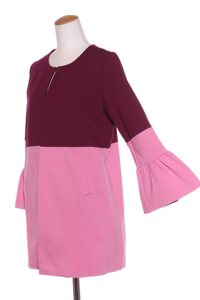 DRESSING ROOM - Mulberry + pink ponte knit coat! 12