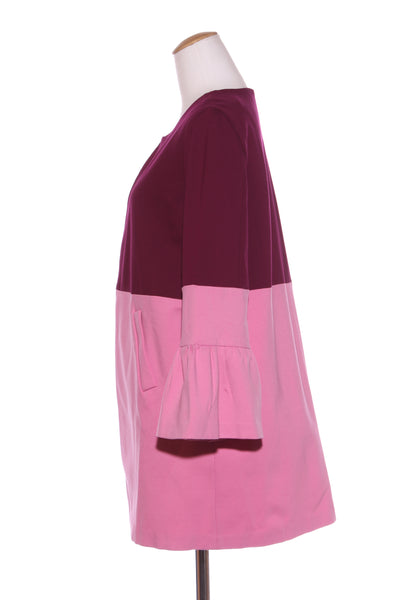 DRESSING ROOM - Mulberry + pink ponte knit coat! 12