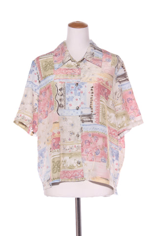 VINTAGE? Floral patchwork print shirt! 16