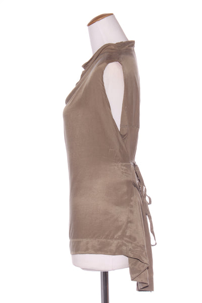 REPERTOIRE (NZ) "Folio" cupro tie back top! 8-10