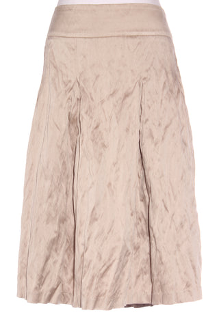 REPERTOIRE (NZ) Vintage metal pleat skirt - Gold! 14