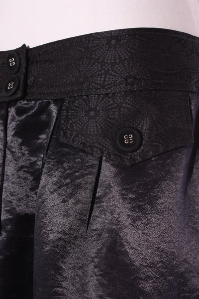 WORLD (NZ) "Interstellar" ink floral satin skirt! 14