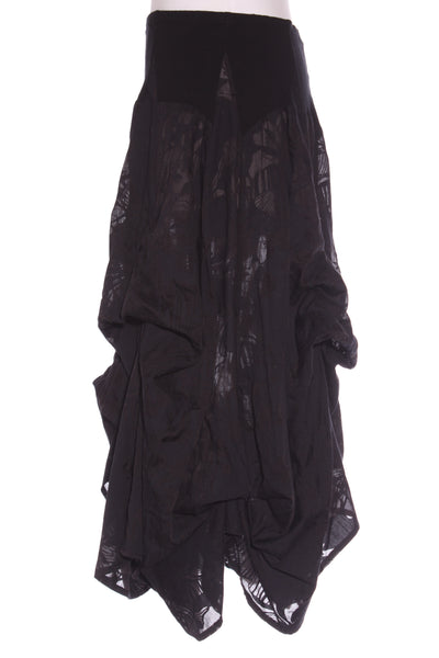 PAULA RYAN (NZ) Hibiscus burnout adjustable gather skirt! 14