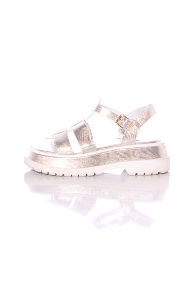 MW By Kathryn Wilson - Silver platform sandals! 40