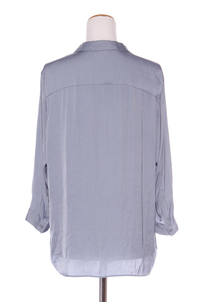 MAX - Crushed satin blouse - Steel blue! 12