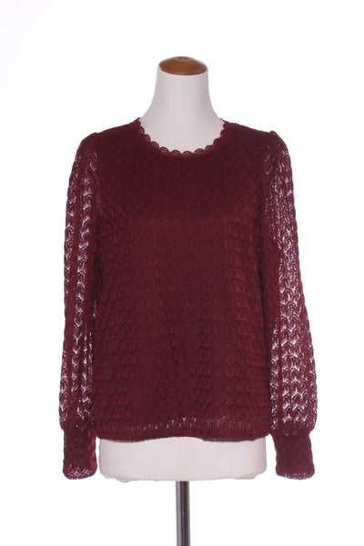GARCIA (BN) "Matilda" lace blouse - Cabernet! 16