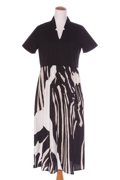 PERUZZI (LN) ITA -  Contrast monochrome dress + pockets! 12