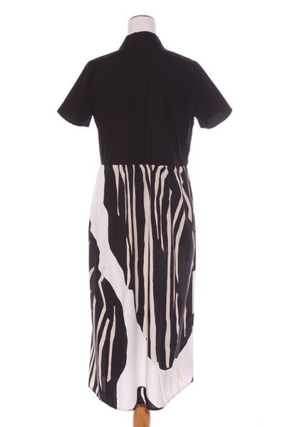 PERUZZI (LN) ITA -  Contrast monochrome dress + pockets! 12