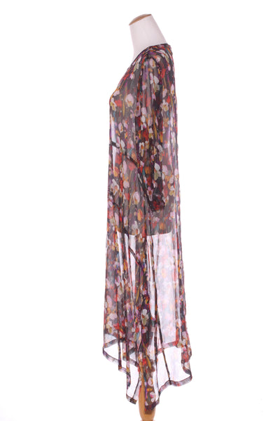 MEMO - Watercolour floral textured chiffon dress! 16