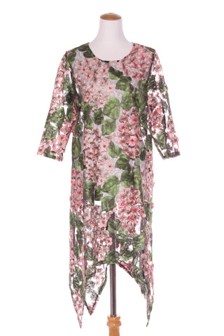 JELLICOE (BN) Hydrangea embroidered mesh dress! 12-14