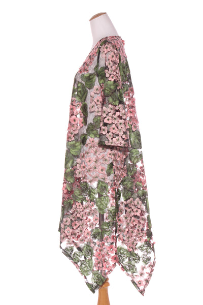 JELLICOE (BN) Hydrangea embroidered mesh dress! 12-14